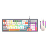 98 Keys Backlight Teclado Y Mouse Español Km800 Por Pc Mac