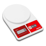 Báscula De Cocina Digital Vinson Vins-5 Pesa Hasta 5kg Color Rojo Con Blanco