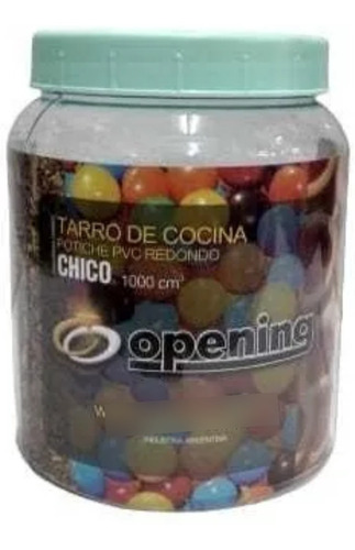 18 Frascos Tarros Potiche De Cocina 1000 Cc 13.5 Cn De Alto 