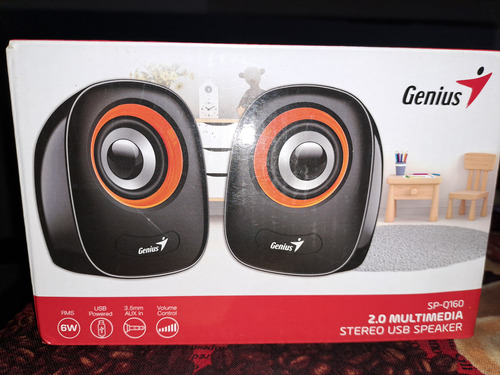 Parlante Genius Sp-160 2.0 Multimedia Stereo Usb Speaker 