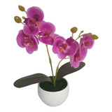 Mini Vaso Decorativo De Orquídea Enfeite Lavabo Banheiro