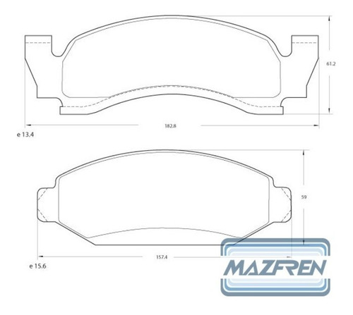 Pastillas Freno Delanteras Ford F100 Mazfren Foto 2