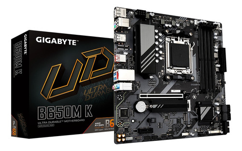 Placa Mãe Gigabyte B650m K Am5 Matx Ddr5