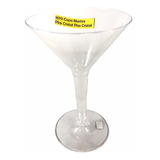 24 Copas Martini Transparente Fiesta Brindis Desechable Bar