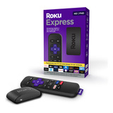 Roku Express 3930 Padrão 32mb Preto Com 512mb De Memória Ram