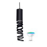 Lampara Colgante Moderna Deco Tubular Con Dicro Rgb Smart 