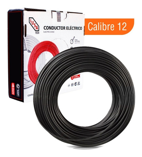 Cable Iusa 1 Polo Calibre 12 Thhw-ls Rollo 100m Negro