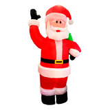 Inflable De Navidad Santa Claus Jumbo 2.4m