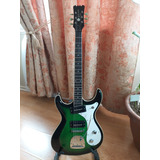 Guitarra Eastwood Sidejack Dlx Green Burst Modelo Mosrite