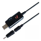 Cabo Conversor De Tensão 5v Dc (usb) P/ 9v Ou 12v Dc (p4)