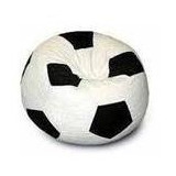 Mezanek C24 Puff Fiaca Pelota Negro/blanco Grande