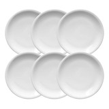 X6 Plato Playo Línea 450 Porcelana 25 Cm Tsuji