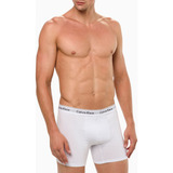 Underwear Boxer Básica Elástico Cueca Calvin Klein - Branco