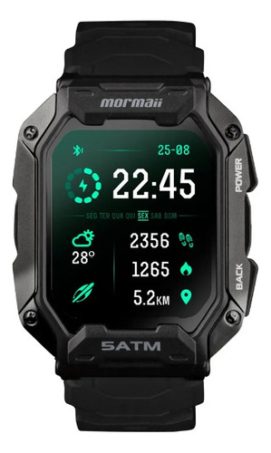 Relógio Smartwatch Mormaii Force Preto - Moforceaa/8p