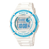 Reloj Pulsera Casio Baby-g Bgd-120p-7bdr, Para Mujer, Con Correa De Resina Color Blanco