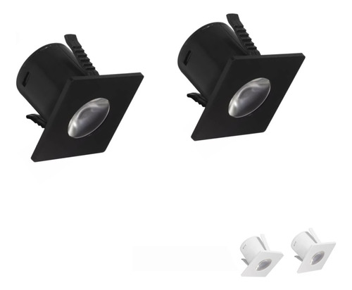 Kit 16 Spot Led Embutir Mini Movel Nicho 1,5w C/2 Unidades 