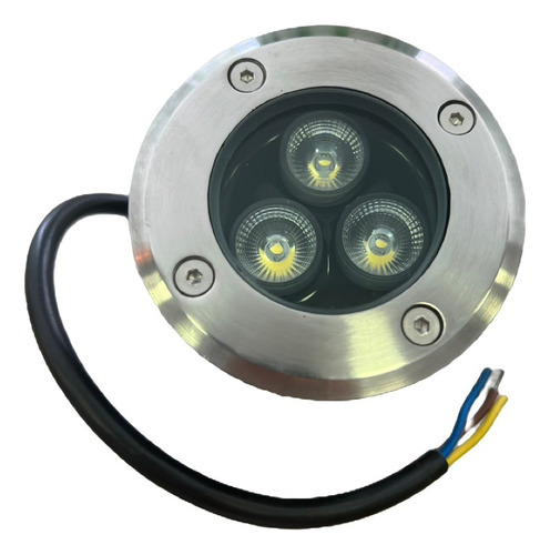 Lampara Led Empotrable De Piso 3w Luz Cálida 10 Pzs Jwj