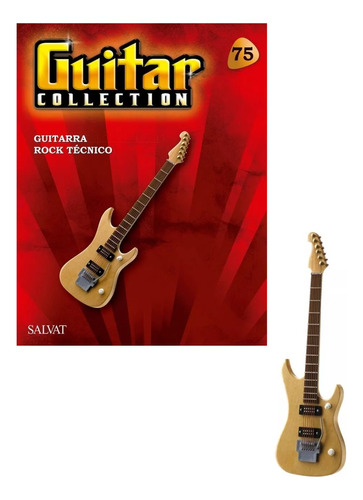 Miniatura Guitarra Rock Técnico Ed75 - Coleção Guitar Salvat