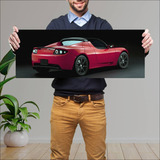 Cuadro 30x80cm Auto 2009 Tesla Roadster Sport 12 11