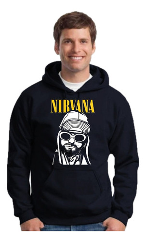  Buzo Hoodie Nirvana Canguro - Unisex Con Capucha - Rock