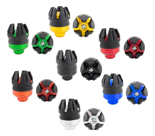 Jgo Par Slider Eje Llanta Universal Motocicleta Aluminio Del | Meses sin interés