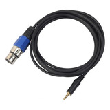 6 X 1.5m Cable 3.5mm Xlr Male Para Equipo De Sonido De