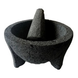 Molcajete Artesanal Piedra Volcánica. 10 Pulgadas