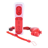 Wii Remote Motion Plus Interno + Nunchuck Rojo + Funda