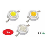 10 Unidades Power Led Chip 3w Diversas Cores Cor Da Luz Combinar Cores Com Vendedor 3v