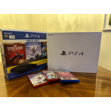 Ps4 Slim 1 Tb + 2 Joystick + 3 Juegos