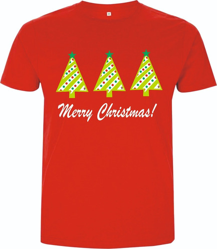 Camisetas Navideñas Arbolitos Iv Navidad Hombre Dama Y Niños