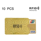 Fundas De Seguridad Anti  Rfid Para Tarjetas Bancarias 10pcs