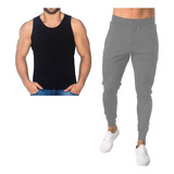 Conjunto Deportivo Sudadera Jogger + Camiseta Algodón