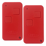 2 Controle Rossi Tx Hcs 433 Portão Dz Nano Moto Red Vermelho