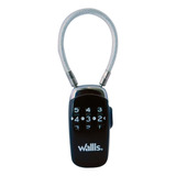 Wallis A810309 Candado Combinación 3 Discos Para Equipaje Seguridad Color Negro
