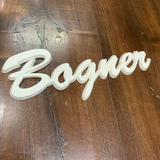 Logo Personalizado Para Amplificador Bogner 21x8 3d - Novo