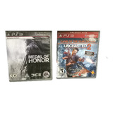 Medal Of Honor + Uncharted 2 Playstation 3 Físicos Originale