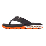 Chinelo Sandália Kenner Rakka Dbt-03 Masculino Preto/laranja