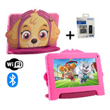 Tablet 32gb Infantil Patrulha Canina Rosa Skye + Cartão 32gb