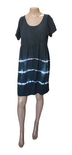 Vestido Negro Batik Corto Mujer