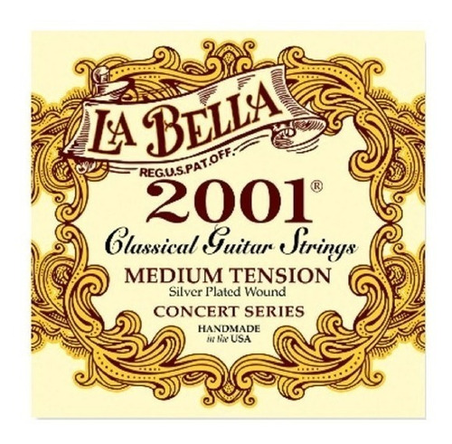 Encordado La Bella 2001 Para Guitarra Clásica/acústica