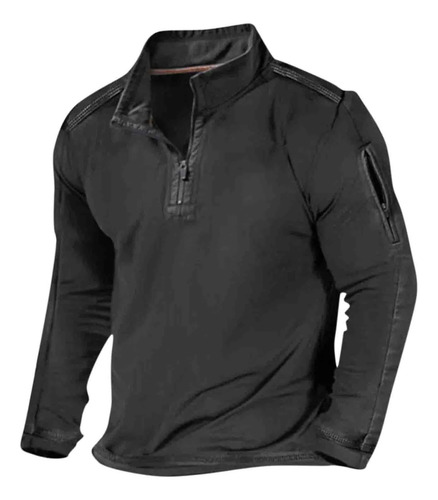 Mangas Largas En Z Para Hombre, Stand R, Color Liso, Bolsill