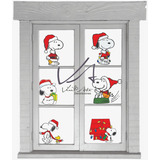 Adorno Decoracion Navideña Vinil Decorativo Navidad Snoopy