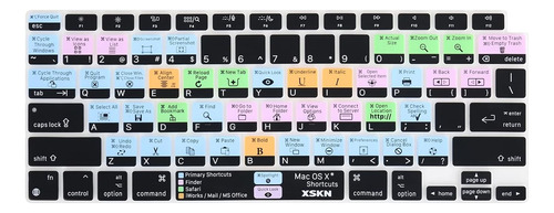 Protector Teclado Shorcuts Mac Os X Para Macbook Air A2179