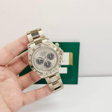 Rolex Daytona Ouro Branco Ghost Dial 40mm Completo