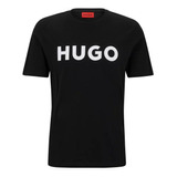 Playera Hugo Boss Logo Hugo Central Letras Premium Original