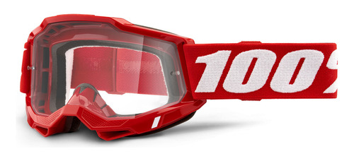 Goggles Motocross 100% Original Accuri 2 Otg Rojo