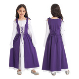 Vestido De Fiesta Para Niñas  Disfraz De Disfraz Medieval  C