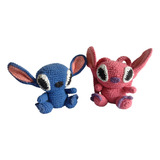 Peluche Stitch Y Angela (amigurumi)