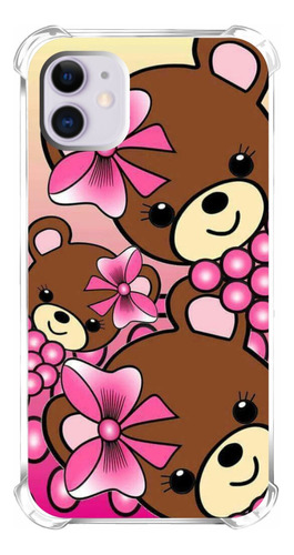 Capa Capinha Personalizada Ursos Ursinhos Laço Rosa